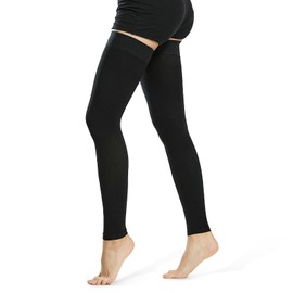 Beister kompressionsstrümpfe damen & Herren medizinisch oberschenkel, Firm 20-30 mmhg Unterstützung Strümpfe mit Dot Silikonband, Oberschenkel Footless Compression Stocksfür Krampfadern, Ödeme