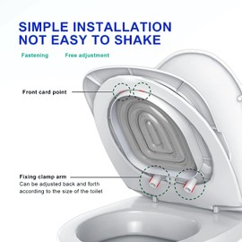 Cat Toilet Training Systems,Cat Toilet Training Kit,Reusable Plastic Cat Toilet Trainer for Pet Cleaning with 1 Replaceable Cat Feather Toy,Litter Boxes(White Tray,1 Blue Inner Support)