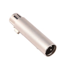 3-Pin XLR Male to Female Socket Audio Microphone Mic Extension Adapter Connector (2pcs)