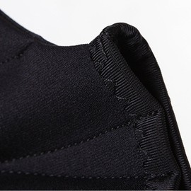 WINOMO 1 Pair Webbed Swimming Gloves Aquatic Traning Fit Paddles Water Resistance Diving Hand Web (Black)