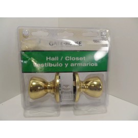 Gatehouse Gate House Hall/Closet Doorknob Set - Gold - Brand NEW Factory Sealed