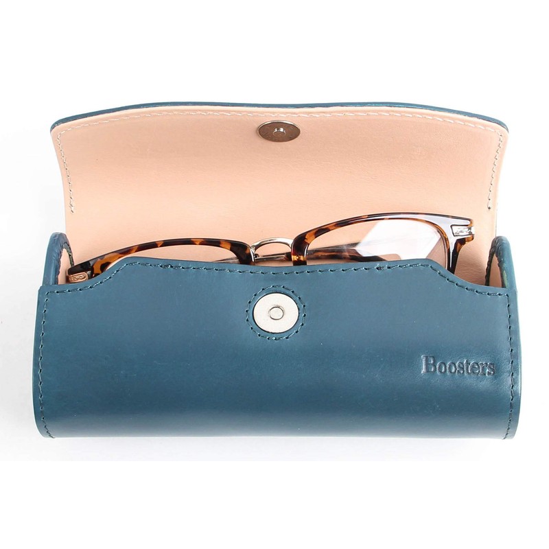 Boosters Hard Glasses Case, Genuine Leather Case, Stylish, Large Size