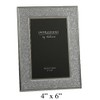 Sparkly Silver Glitter Impressions Picture Photo Frame 6" x 4"