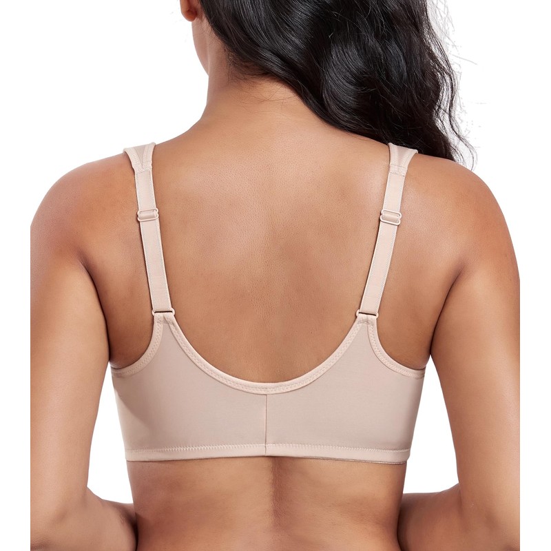 DotVol Women's Large Sizes Bra Full Cup Unpadded U-Back Bra