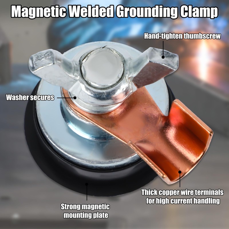 1pcs Welding Magnetic Grounding Clamp, Adjustable Magnet Welding Support Clamp