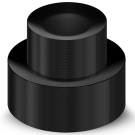 Munfix 100 Black Plastic Plates Set, 50 Pcs 10.25 Inch Plastic Dinner Plates and 50 Pcs 7.5 Inch Plastic Dessert Plates, Elegant Fancy Heavy Duty Disposable Plates for Party, Wedding, Black