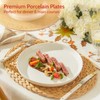 Sweese Porcelain Dinner Plates Set of 6, 10.5 Inch Dish