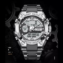 Lige Men Watch Luxury Military Wristwatch LED Digital Date Quartz Sport Male Watches