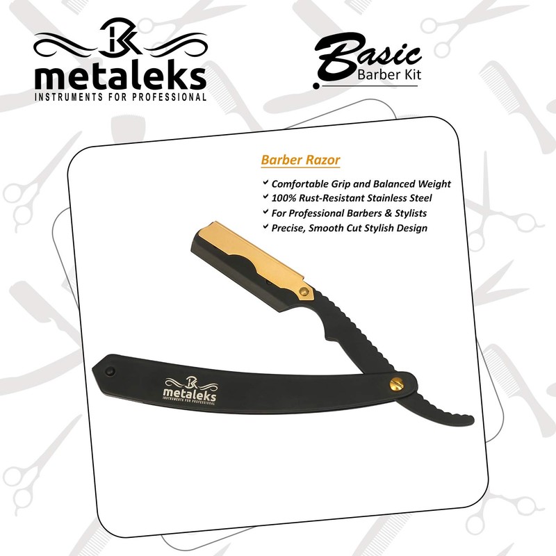 Metaleks Hair Cutting Scissors - Personal Barber Hair Scissors Set