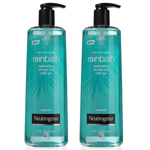 Neutrogena Rainbath Replenishing Shower and Bath Gel, Ocean Mist, 16 Ounce (Pack of 2)