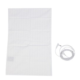 Grounding Pillowcase with Grounding Cord Silver Fiber Reduce Soreness Conductive Earthing Pillow Cover for Better Sleep US Plug