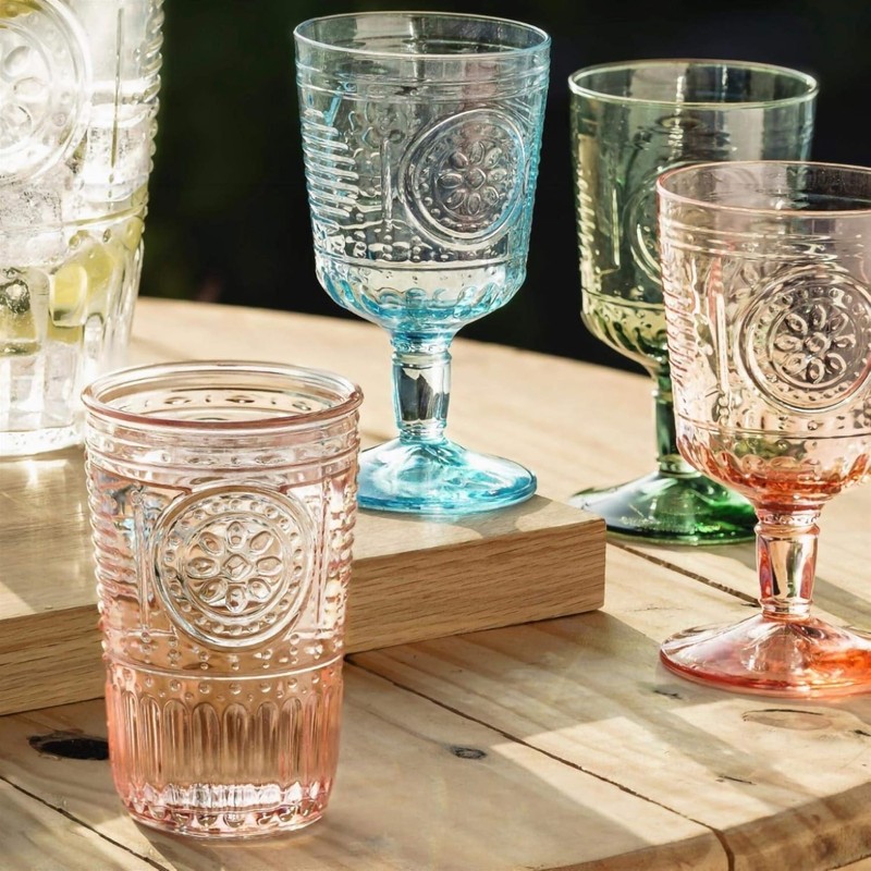 Bormioli Rocco Romantic Set Of 4 Cooler Glasses, 16 Oz.