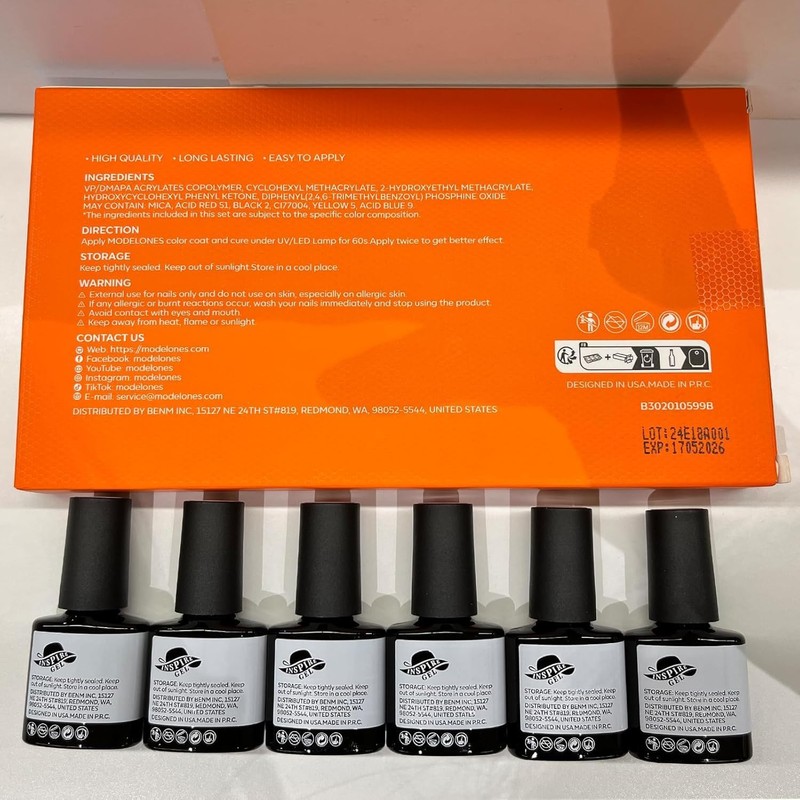 Modelones Gel Nail Polish Set, 12 Colors Christmas Winter Nude