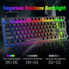 MAMBASNAKE Wireless Gaming Keyboard and Mouse Combo RGB Backlit with