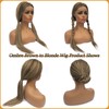 Straight Highlight Lace Front Wigs Human Hair 180% Density 13X6