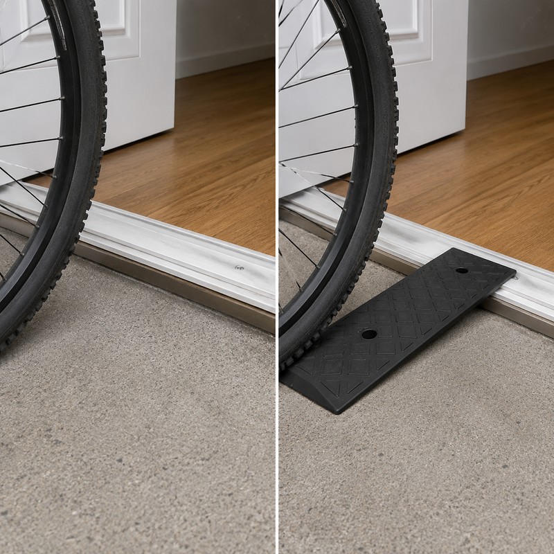 Kerb Ramp for Cars, Bikes & Wheelchairs – Non-Slip Plastic