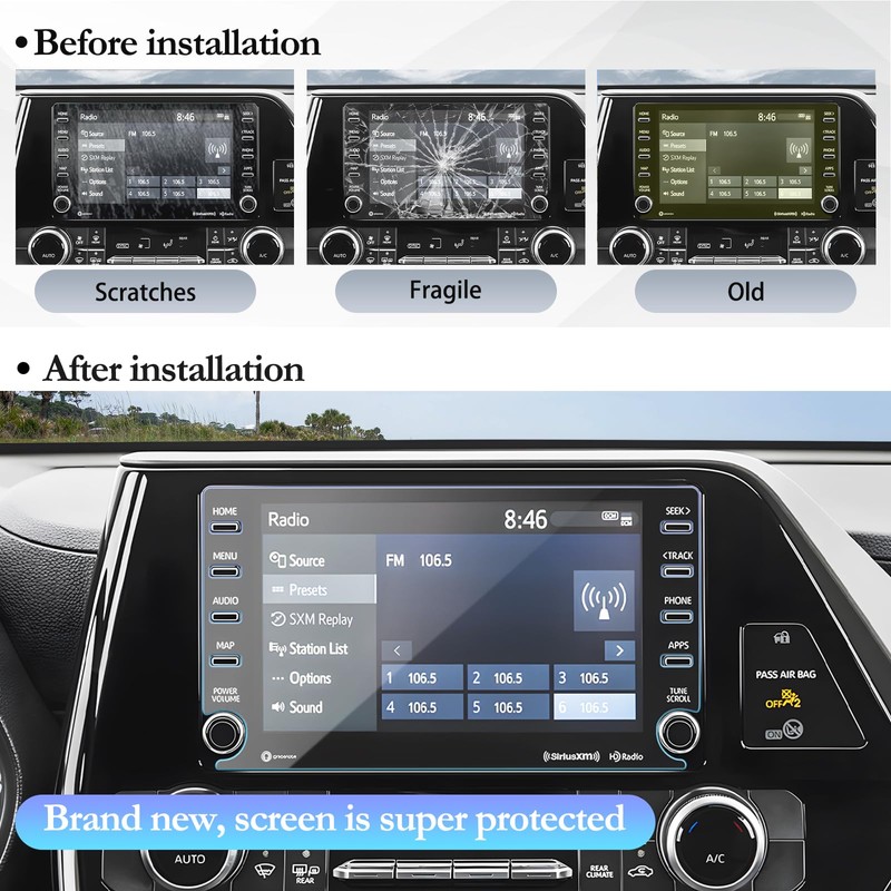 SKTU 2020 2021 2022 Highlander Screen Protector for 2020 2021