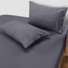 Utopia Bedding Single Fitted Sheet with Pillow Case (50x75cm), Grey