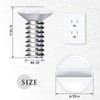 Hotop 120 Pcs Wall Plate Screws Outlet Cover Screws 5/16