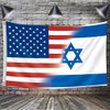 Fewern US Israel Flag American Israeli Friendship Flag (3x5Ft,Double-side) For
