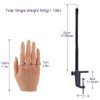 KnowU Practice Hand for Acrylic Nails Silicone, Nail Practice Hand