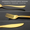 KOOMADE Silverware Sets with Steak Knife - 24 PC Stainless