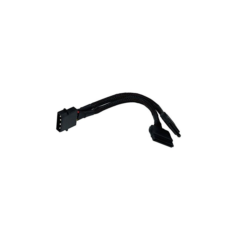 Phobya Strom/SATA Y-Kabel intern 4Pin Molex auf 2x SATA 15cm