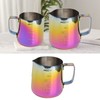 350ml Colorful Stainless Steel Coffee Milk Frothing Jug Garland Cup