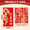 24 Pcs Red Envelopes, 6 Design Red Money Envelopes for