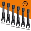 TradeINArt 6PCS Long Flex Head Crows Foot Line Wrench Set,