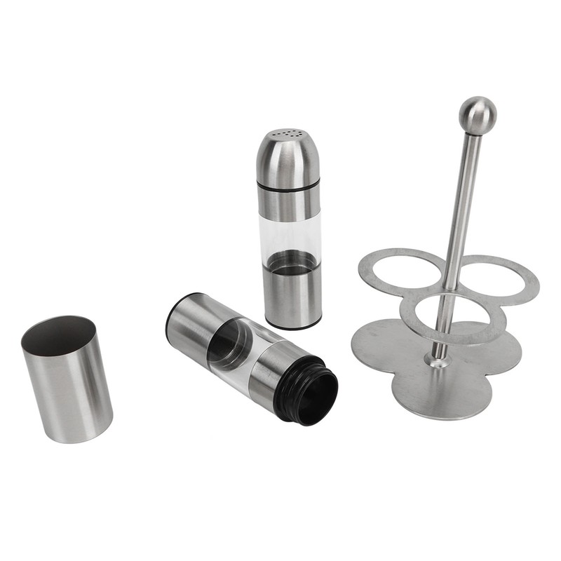 Stainless Steel Seasoning Bottle Multipurpose Food Grade Refillable Rustproof Salt