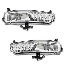 MOTRUM Fog Lights Assembly Compatible with Hyundai Accent 2006 2007 2008 2009 2010 2011, Passenger & Driver Side, Fog Lamp & Bezels Assembly [No Bulb], Replace OEM #922011E000, 922021E000, 1 Pair