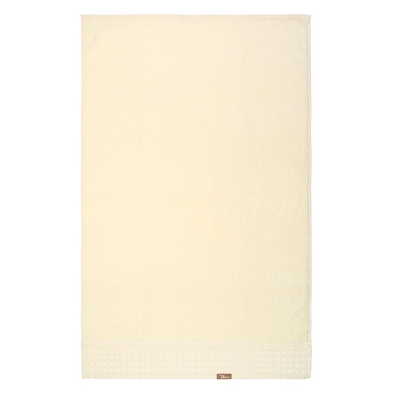 THUN Set 2 Handtücher Creme, 100% Baumwolle, Kollektion Iconic Elengance,