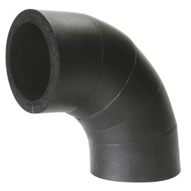 3-1/2" x 1-1/8" Elastomeric Elbow Pipe Fitting Insulation, 1/2" Wall
