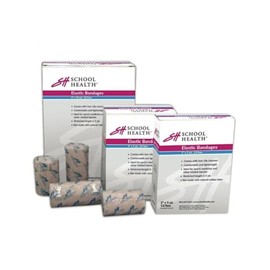 School Health - Elastic Bandage, 5 Yards in Length, Comes with Aluminum Fasteners (3" x 5 yrds, 1, Count)