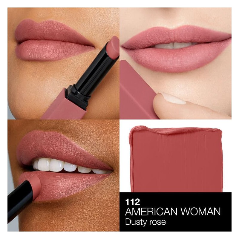 Nars Starlight Power Mat Lipstick - 112 AMERICAN WOMAN Dusty