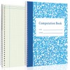 SMAODSGN 2 Pack Computation Notebook 4x4 Quad Ruled Engineering Notebook