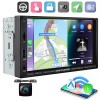 YUANTING 2 Din Car Stereo Radio Player 1080P 7" Screen