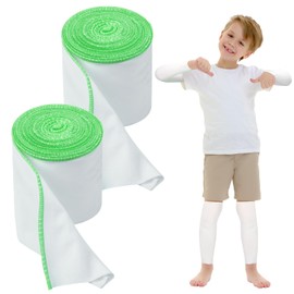 Threlaco 2 Rolls Wet Wraps Bandage for Eczema 3.54'' x 1.97 yd Wet Wrap Therapy for Eczema Treatment for Adults Kids(Green)