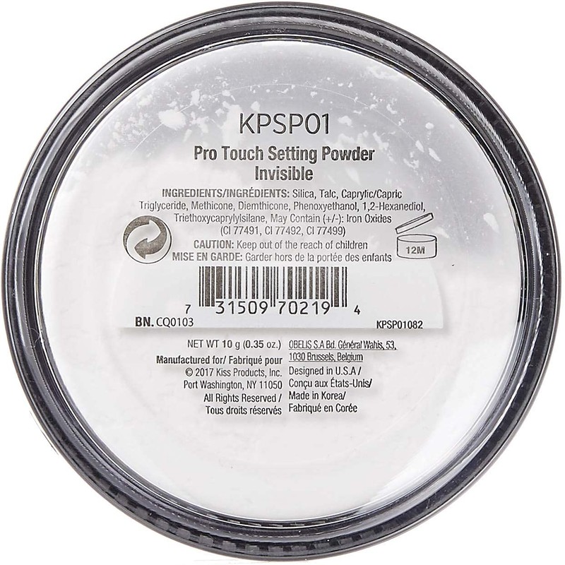 Kiss Professional PRO TOUCH Setting Powder (Invisible)