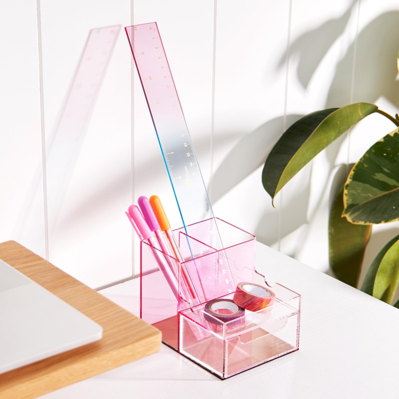 Erin Condren Ombre Essentials Acrylic Ruler, Measure in Style with
