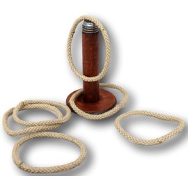 Thorness Hoopla Quoits Game of Real Antique Victorian Spiders Bobbins