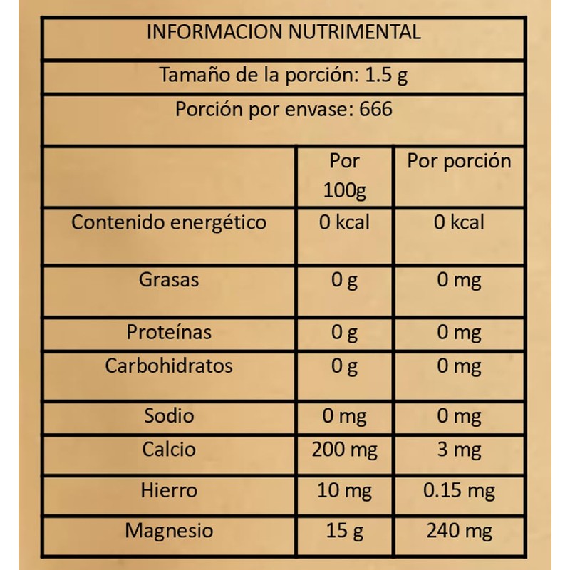 Citrato de Magnesio Alimenticio 500 gr