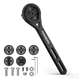COOSPO Out-Front Bike Computer Mount MT6S, Extended Cycling Computer Aero Integrated Handlebar, Compatible with Garmin Edge/Wahoo Elemnt/Bryton/iGPSPORT/GoPro Mount Adapter