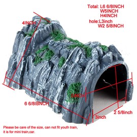 NWFashion Model Scenery 1:160 Scale N Gauge Plastic Rockery Tunnel Track Train Accessories Toy (1PC)