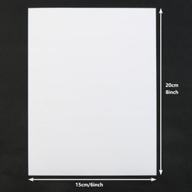 LUORNG 12PCS 6x8inch Vinyl Siding Repair Kit Self Adhesive White PVC Vinyl Repair Stickers House Siding Fence Component Wall Hole Patch