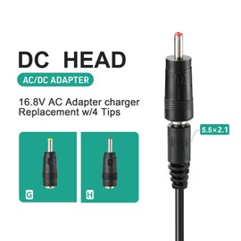 YDRANT Massage Gun Charger 24v ~ 25.2v 1A Charger for 24V Power Cord Switch Power Supply Fascia Gun Match