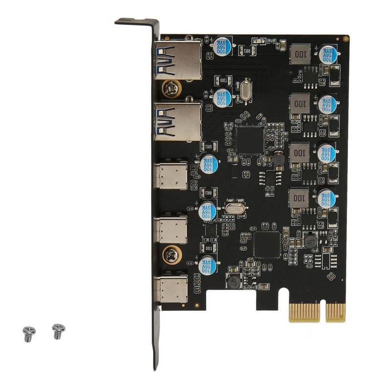UP5300 5 Ports USB 3.1 PCIe Expansion Card 5Gbps Fast