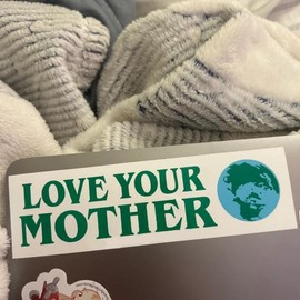 Love Your Mother Letter Pattern Car Sticker, Waterproof Vinyl Bumper Sticker, Funny Car Decals for Car, Auto, Motorcar, Windows, Truck, Laptop