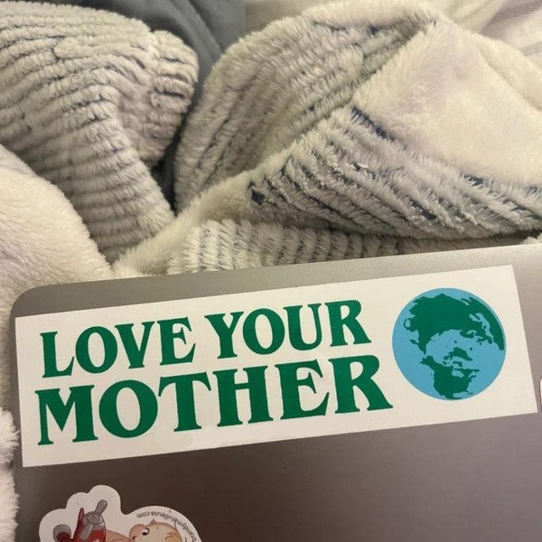 Love Your Mother Letter Pattern Car Sticker, Waterproof Vinyl Bumper